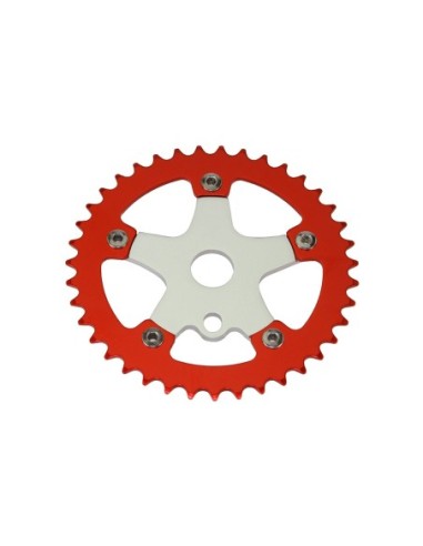 Alloy Chainring 1/2 X 1/8 39t Red Chainring...